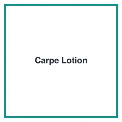 Carpe Antiperspirant Hand & Foot Lotion - antiperspirant for hyperhidrosis