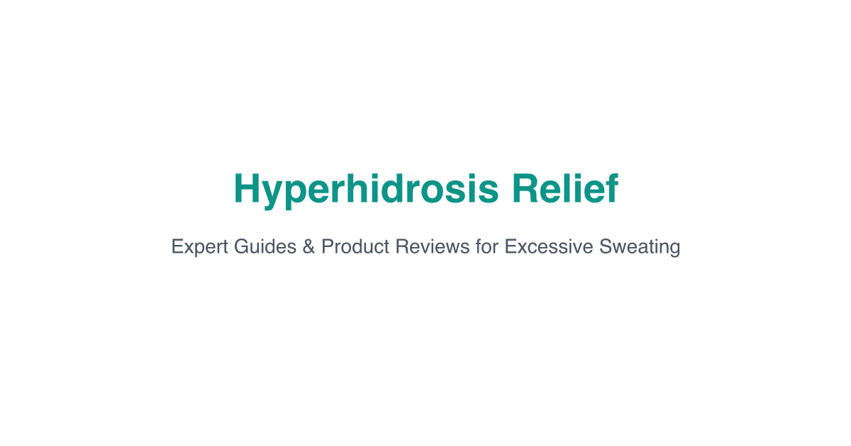Tablet Sweating Prescription Medications for Hyperhidrosis: A Complete Guide ...